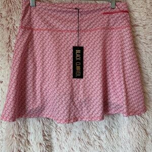 Pink Patterned A-Line Skort